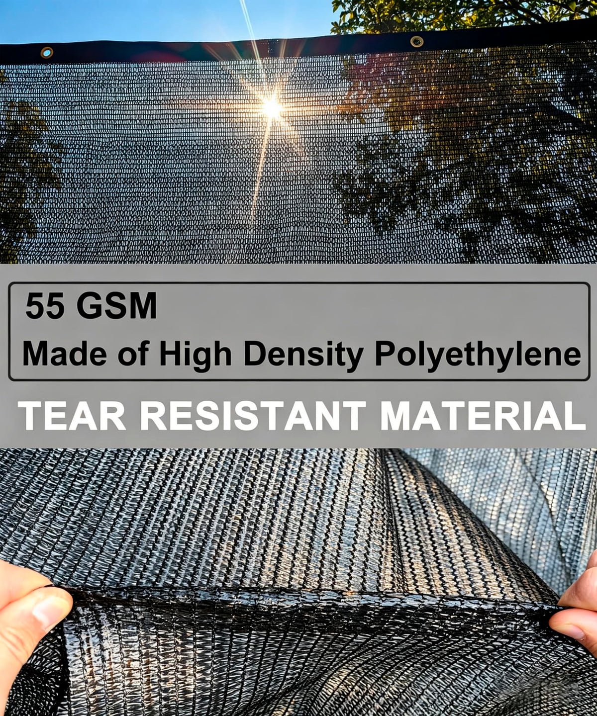 e.share winter-friendly shade cloth shields against wind