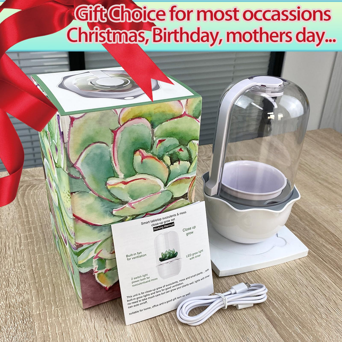 E SUPEREGROW gift-ready box makes a thoughtful plant lover present