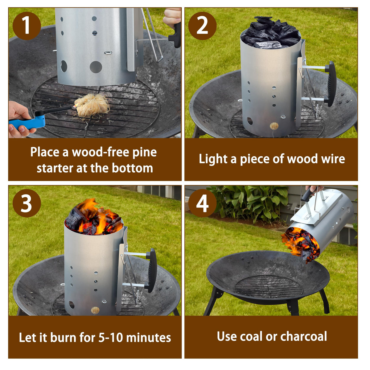 E500 complete fire starter kit includes 60 eco-fire starters
