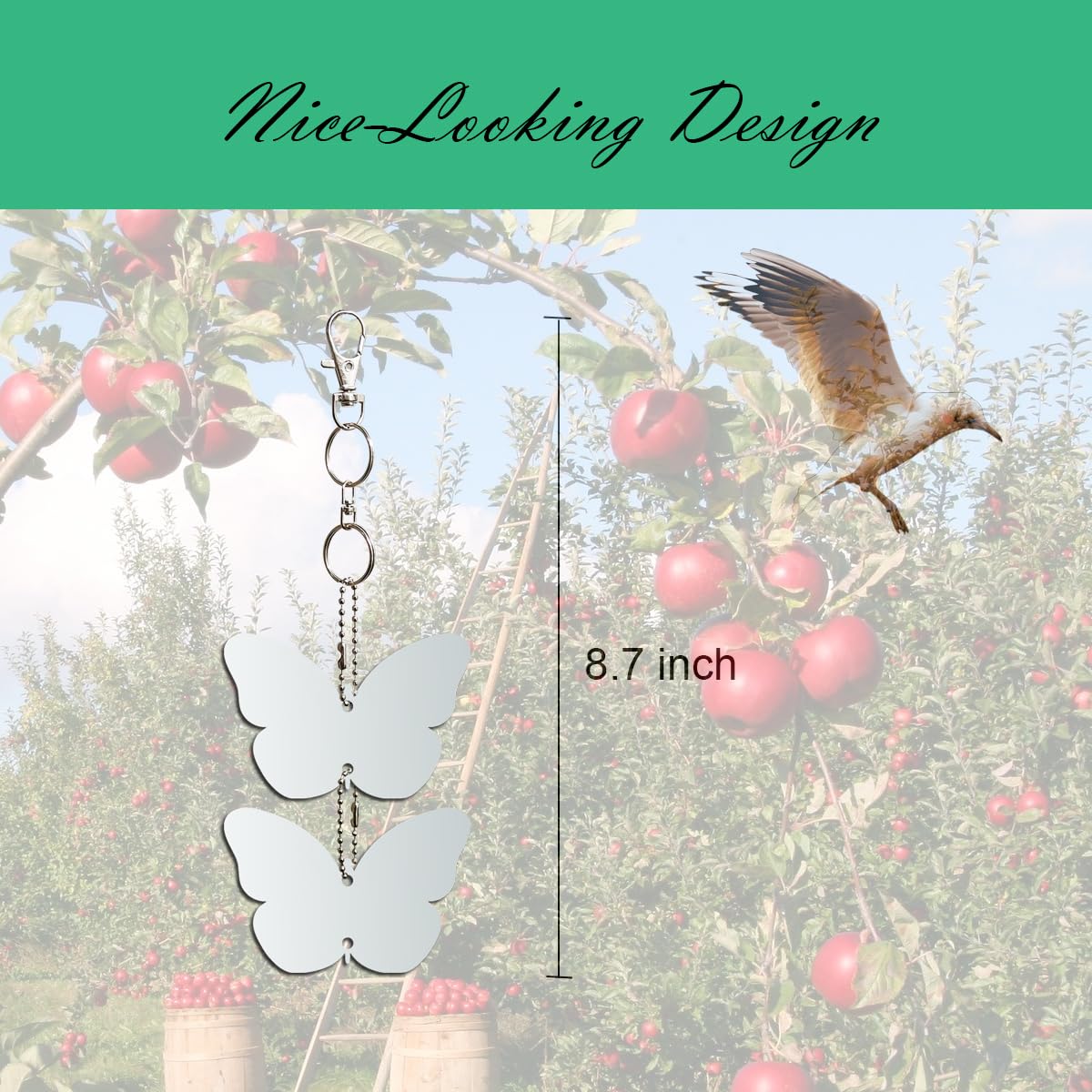 EACILLES butterfly disc hanging kit enables quick yard installation.