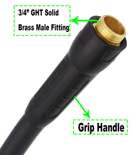 EADUTY hybrid hose laid flat for compact storage after use.