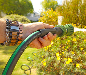 EADUTY Hybrid Lead In Garden Hose 6ft supports up to 150 PSI working pressure for steady flow.