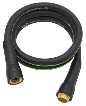 EADUTY Hybrid Lead In Garden Hose 6ft with rotatable grip for easy connections.