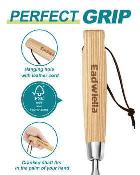 Eadwiella crack weeder leather loop for easy hanging storage