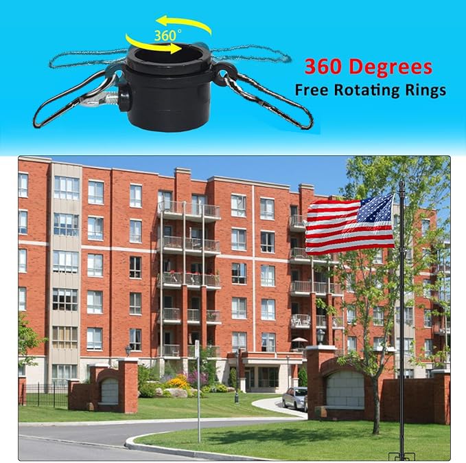 EAGLE TOP outdoor flag pole kit suited for yard and storefront displays