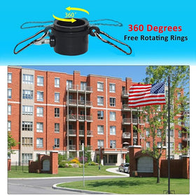 EAGLE TOP outdoor flag pole kit suited for yard and storefront displays
