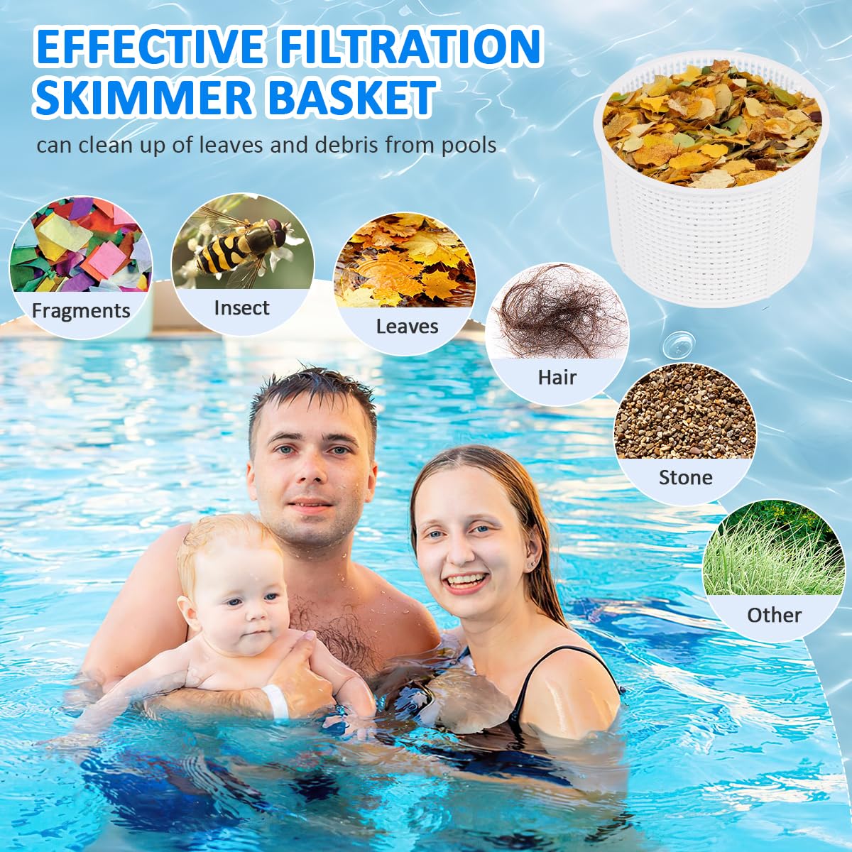 EAGLEGGO durable plastic construction resists cracking in sunlit pool environments