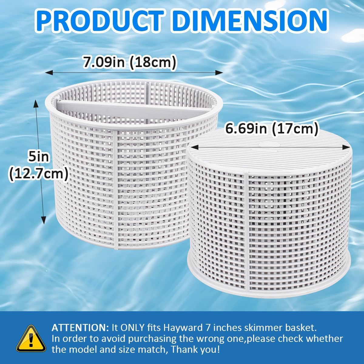 EAGLEGGO replacement basket with handle for easy lifting from pool