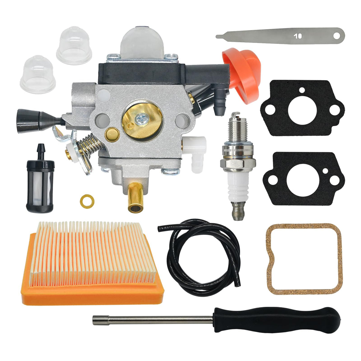Eamonhigh FS131R carburetor kit close-up for reliable engine tuning and maintenance