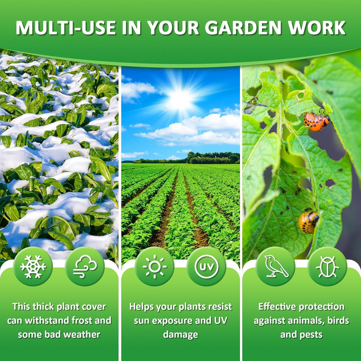 EAONE outdoor plant protection fits saplings, shrubs, and potted trees.