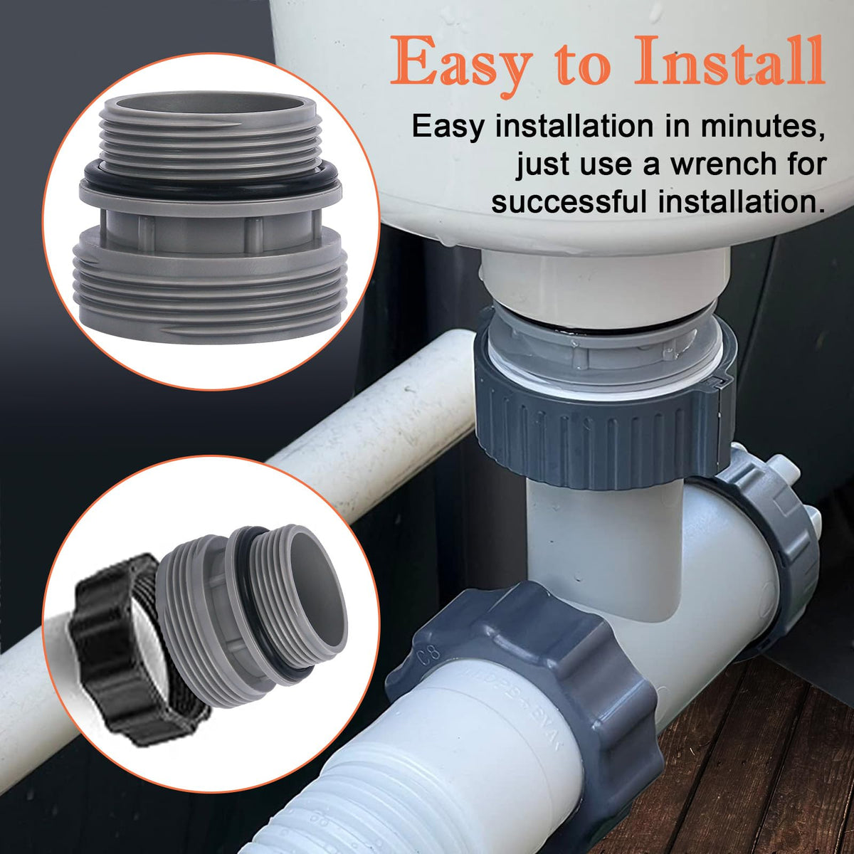 Compatible with Intex, Hayward, and Coleman pumps for flexible upgrading