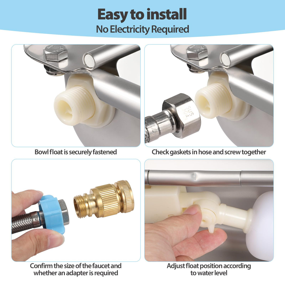 EAPIKON drainage outlet enables easy draining and cleaning of the bowl