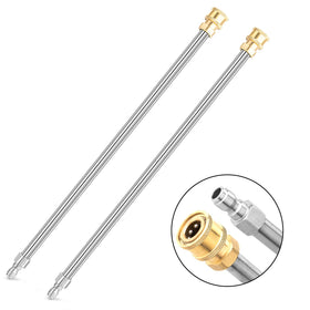 EARLEAS extension wand 17-inch stainless steel two-pack for tough cleaning tasks.