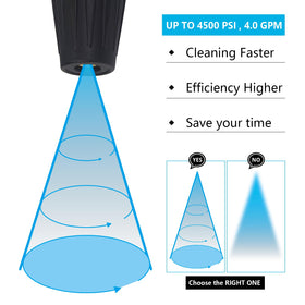 EARLEAS 360 degree rotating jet demonstrates efficient coverage for driveways and siding