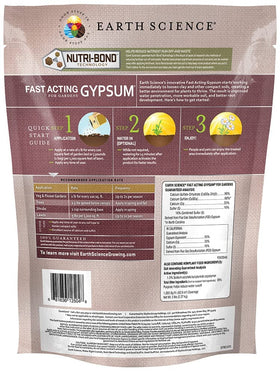 Earth Science gypsum pellets improving soil structure and promoting healthier root growth.