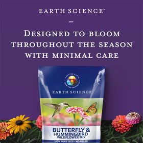 Earth Science meadow-ready seeds for easy spring or fall planting.