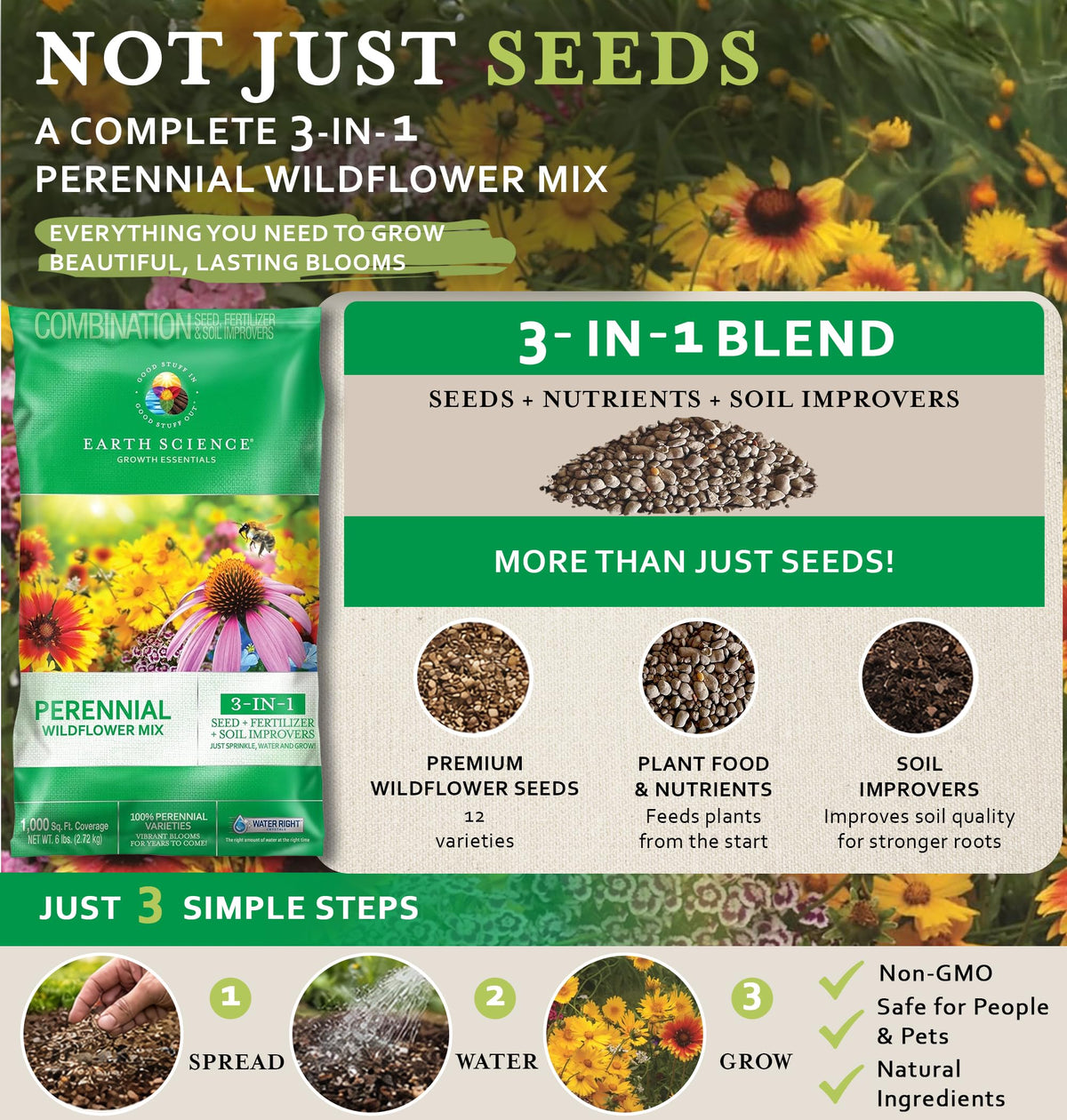 Earth Science Soil Conditioners improve soil structure and nutrient availability.