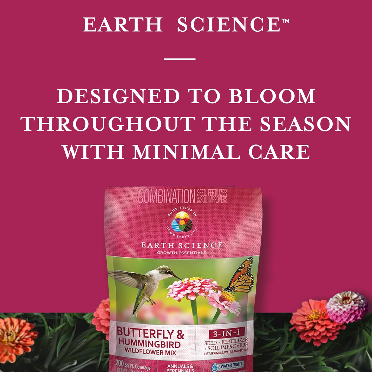 Easy planting with Earth Science Wildflower Mix for beginners
