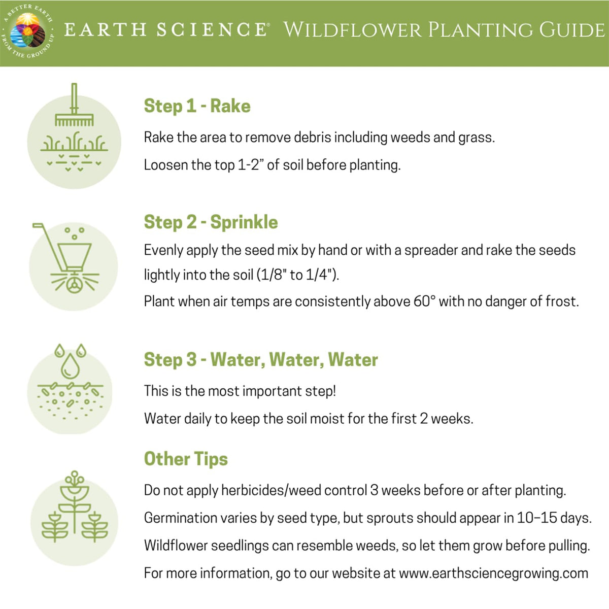 Earth Science Zinnia Seeds in garden bed showcase drought-tolerant resilience and long bloom period.