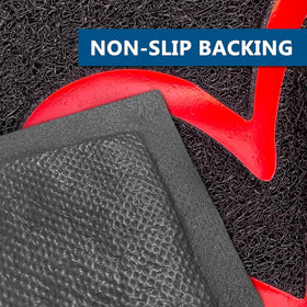 EARTHALL easy-clean mat cleans with hose or shake.