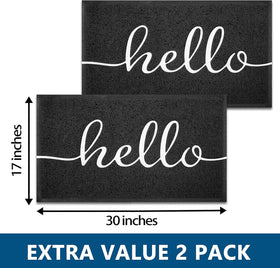 Earthall Hello non slip backing keeps the mat in place.