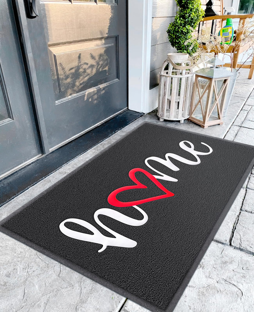 EARTHALL door mat outdoor non-slip 48x32 traps dirt at entrance