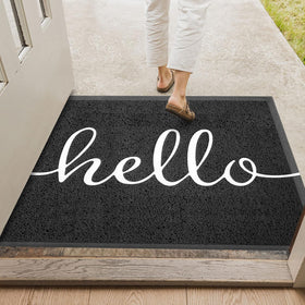 Earthall Hello mat is easy to clean by shake, sweep, or hose.