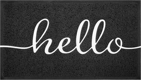 Earthall Hello doormat adds farmhouse charm while staying practical.