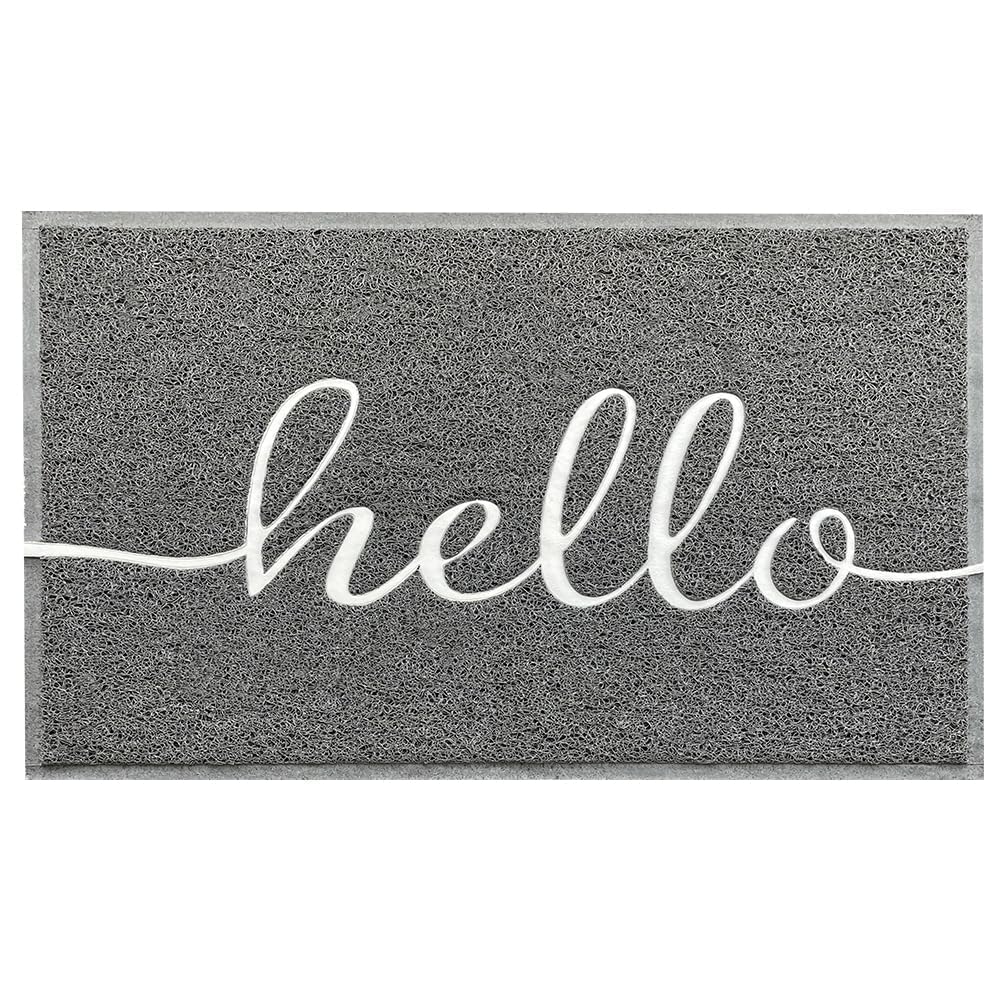 Earthall Hello doormat easy to clean with hose or shake.