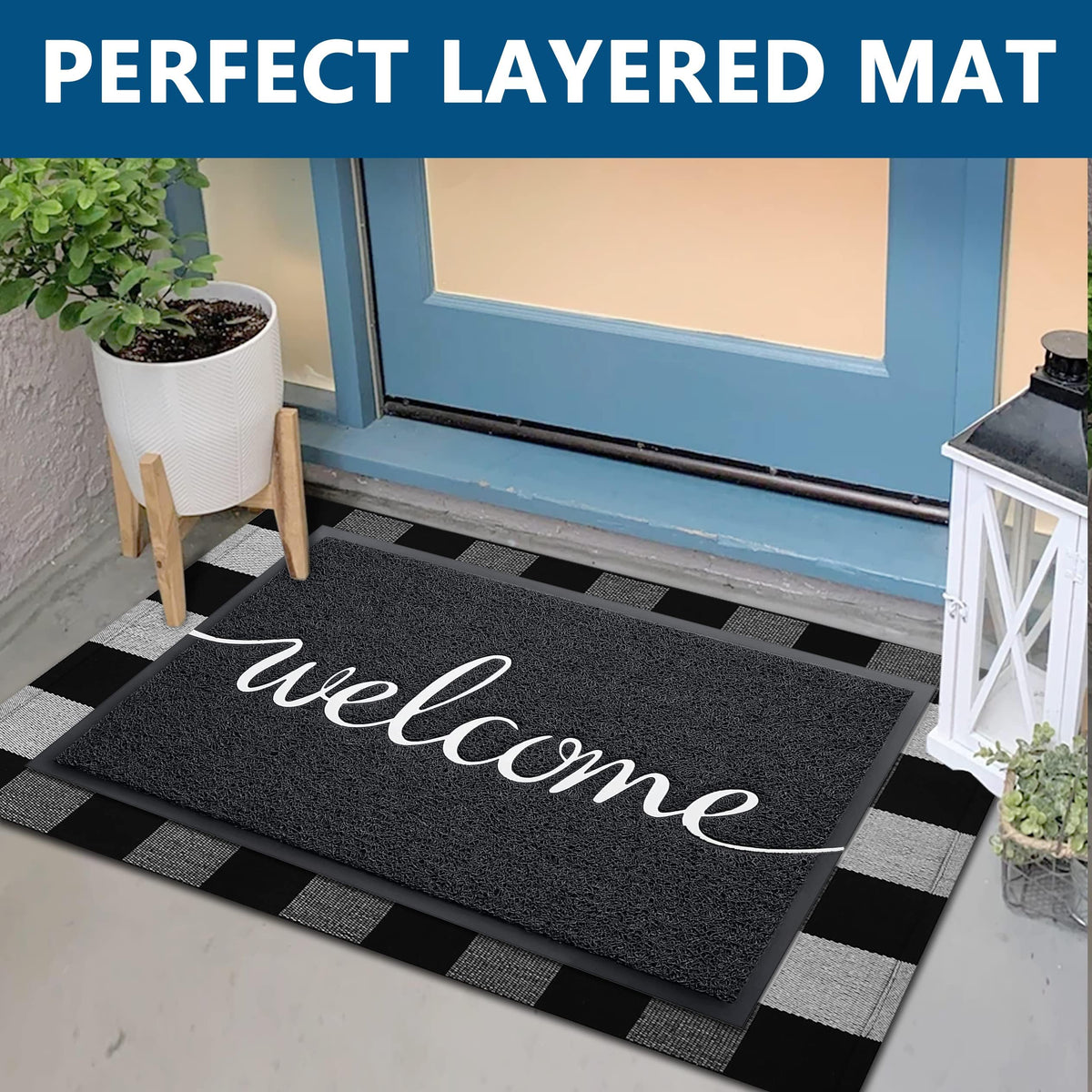 Earthall outdoor entry mat designed for heavy traffic and curb appeal