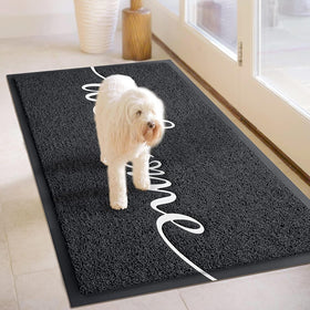 Earthall soft, flexible doormat that's easy to rinse and dries quickly.