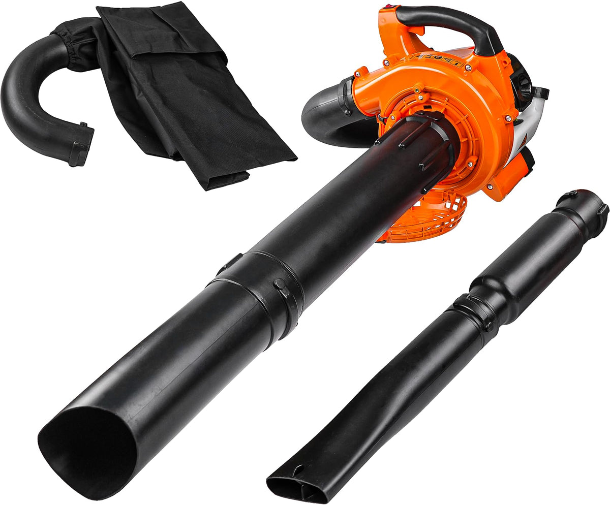 EarthCraft 3-in-1 leaf blower powers versatile yard cleanup.
