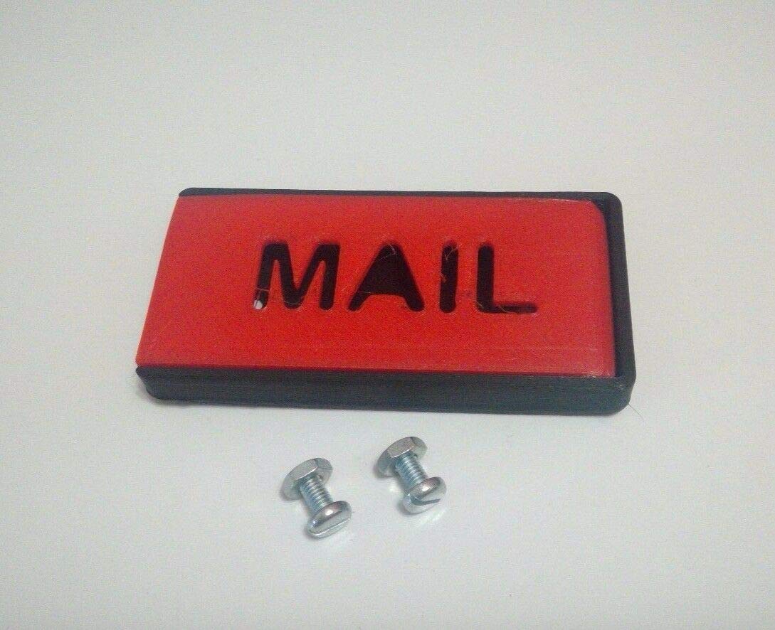 Earthtec mailbox flag durable plastic construction for long-lasting use.