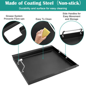 EasiBBQ easy-clean coating after use, wipe-down friendly finish