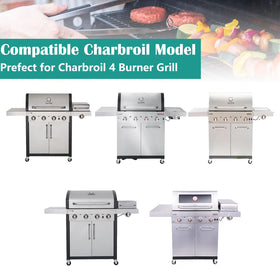 EasiBBQ emitter plates dimensions highlight fit for replacement parts.