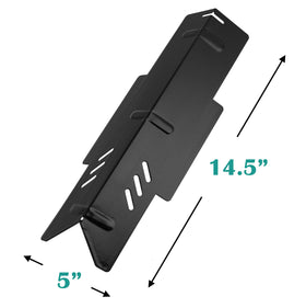 EasiBBQ heat plate for Dyna-Glo DGF350CSP top detail highlights enamel surface.