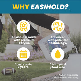 Easihold VUBA HandySpray stays ready for occasional touch-ups on paths.