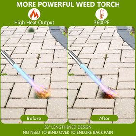 EASITALY weed torch flame control adjustable for precise applications