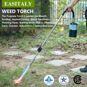 EASITALY weed torch multipurpose use from weeding to cooking and more