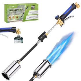 EASITALY Weed Torch trigger action for smooth flame control during outdoor use.