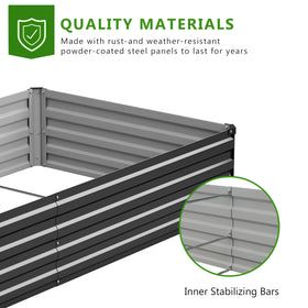 Easllre patio garden bed setup demonstrates space-saving modular layout for small balconies.