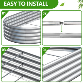 Easllre planter box for vegetables, herbs, and flowers in a patio