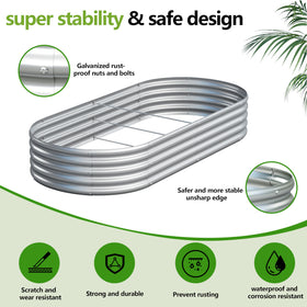 Easllre rubber-sealed edges on the bed for safe handling.