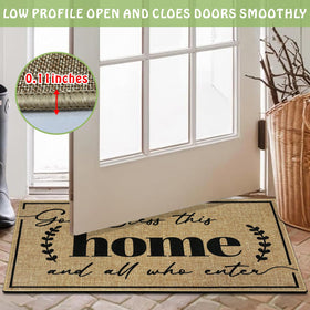 Easma floor rug versatile for living rooms, entryways, or patios.