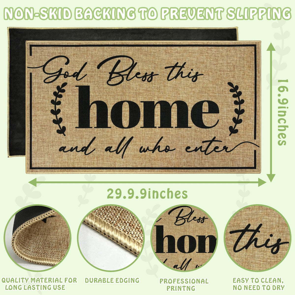 Easma porch hallway rug designed for indoor and outdoor durability.