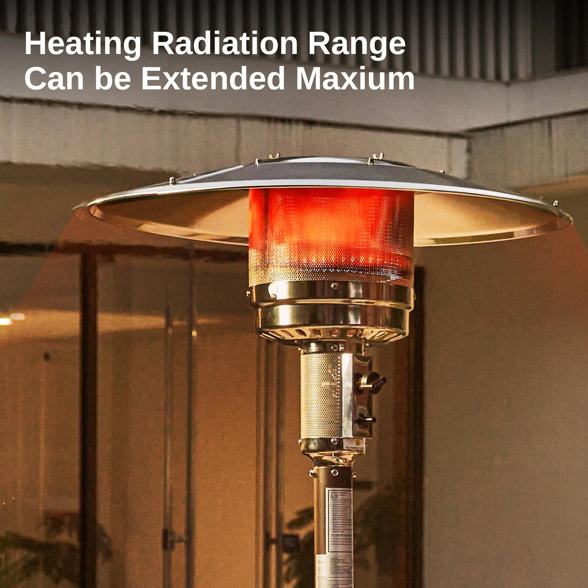 East Oak 1.0mm thick aluminum construction resists rust for durability.