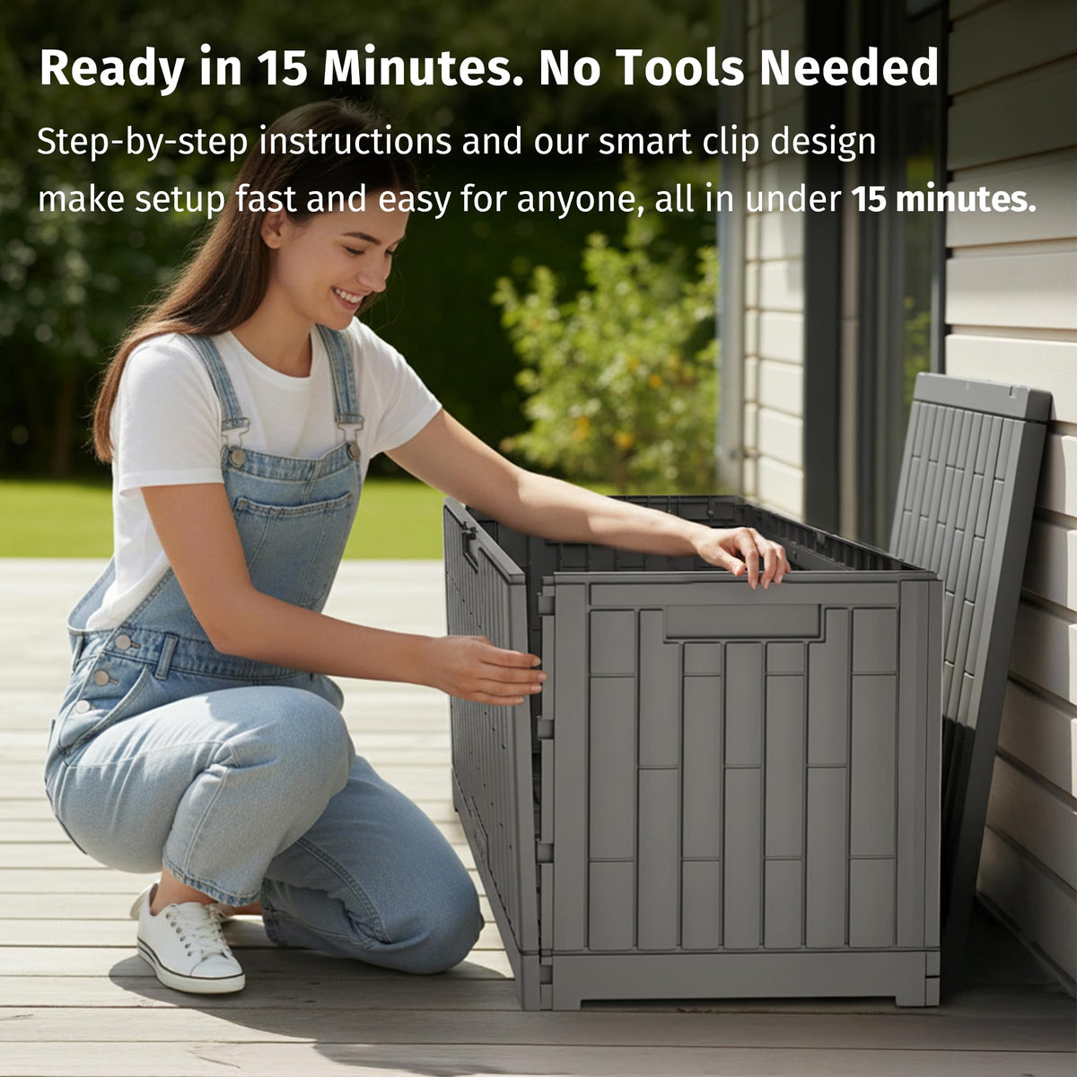 EAST OAK lock-ready dual-lock system enhances security.