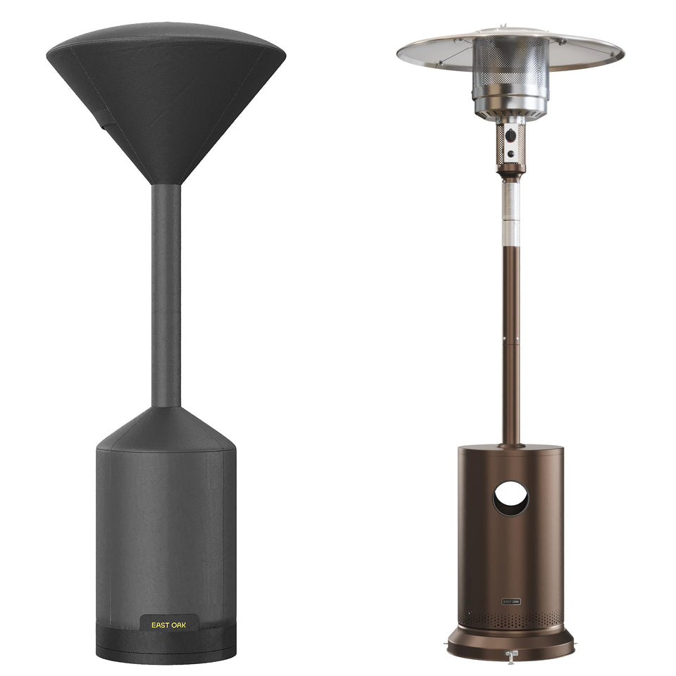 EAST OAK patio heater cover round fit shields your heater from wind and rain