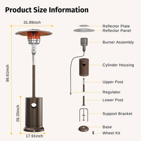 EAST OAK heater safety features help manage warmth responsibly in outdoor spaces