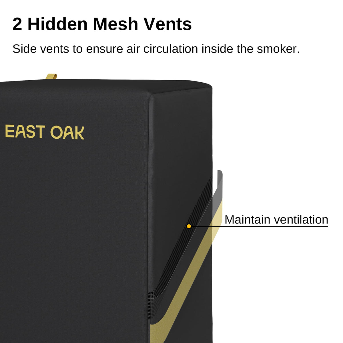 EAST OAK 600D PVC material resists weather and wear.